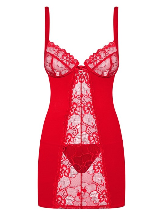 CHEMISE SUPER SEXY OBSESSIVE "KLEID 2" COLORE - ROSSO